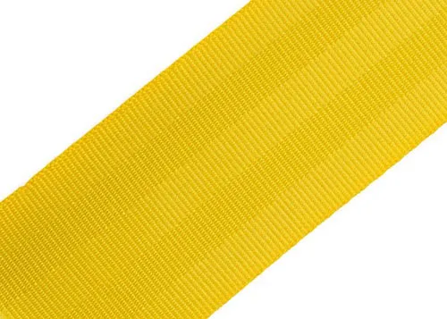 Полиэстеровая лента для ремня безопасности 5-Twill шириной 41 мм в желтом цвете